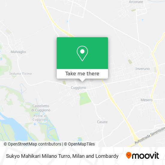 Sukyo Mahikari Milano Turro map
