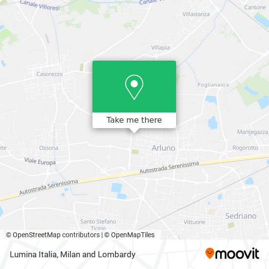 Lumina Italia map