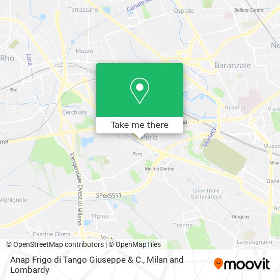 Anap Frigo di Tango Giuseppe & C. map