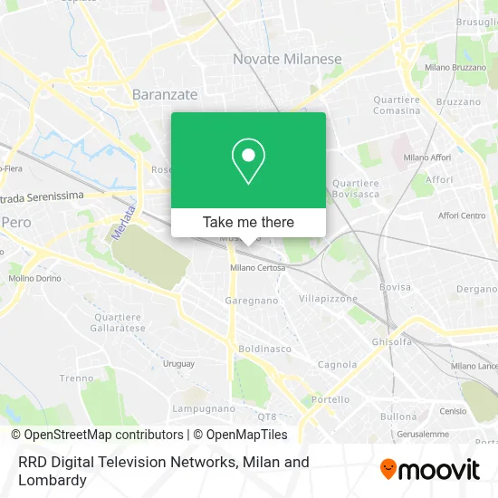 RRD Digital Television Networks map