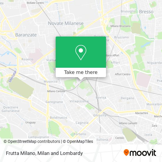 Frutta Milano map