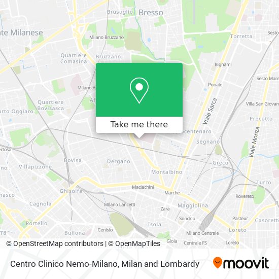 Centro Clinico Nemo-Milano map