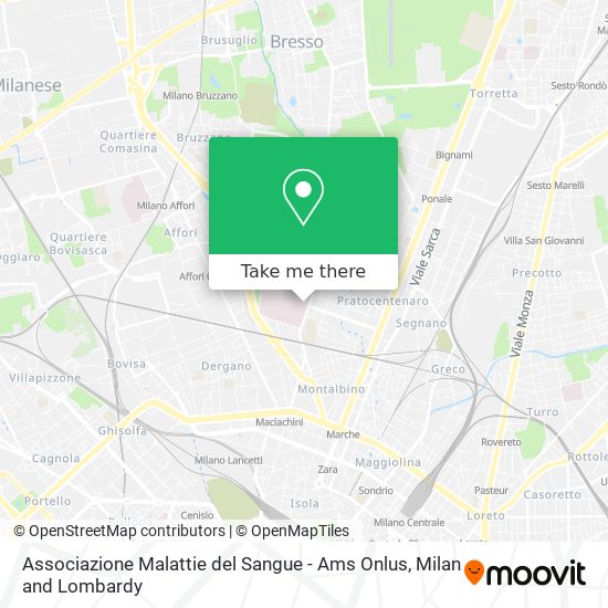 Associazione Malattie del Sangue - Ams Onlus map