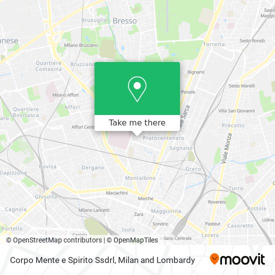 Corpo Mente e Spirito Ssdrl map