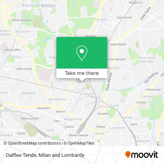 Dalflex-Tende map