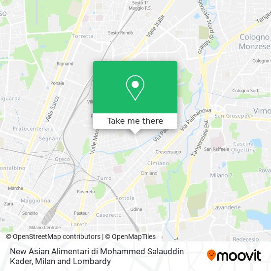 New Asian Alimentari di Mohammed Salauddin Kader map