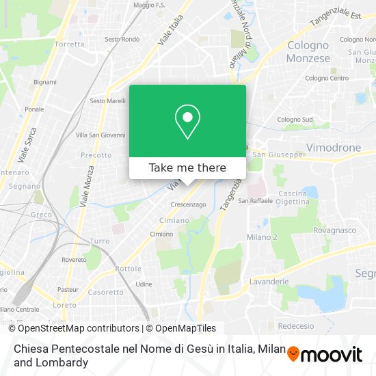 Chiesa Pentecostale nel Nome di Gesù in Italia map