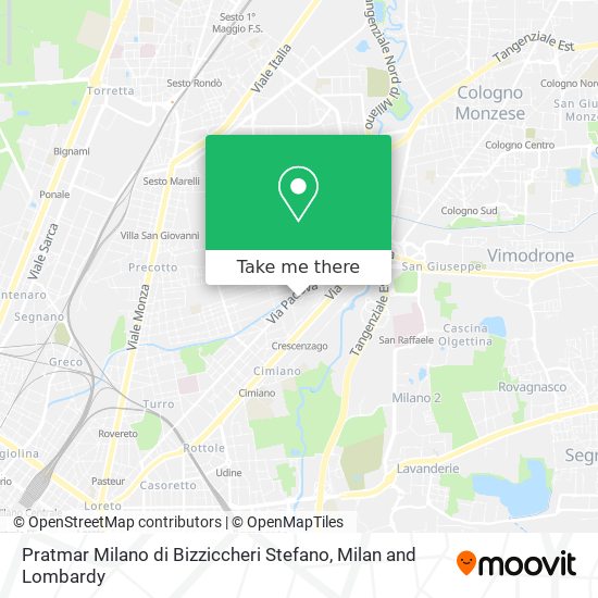 Pratmar Milano di Bizziccheri Stefano map