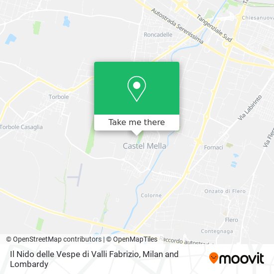 Il Nido delle Vespe di Valli Fabrizio map