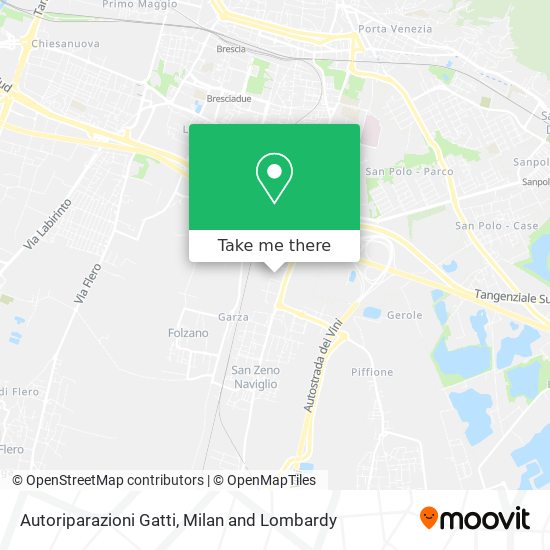 Autoriparazioni Gatti map