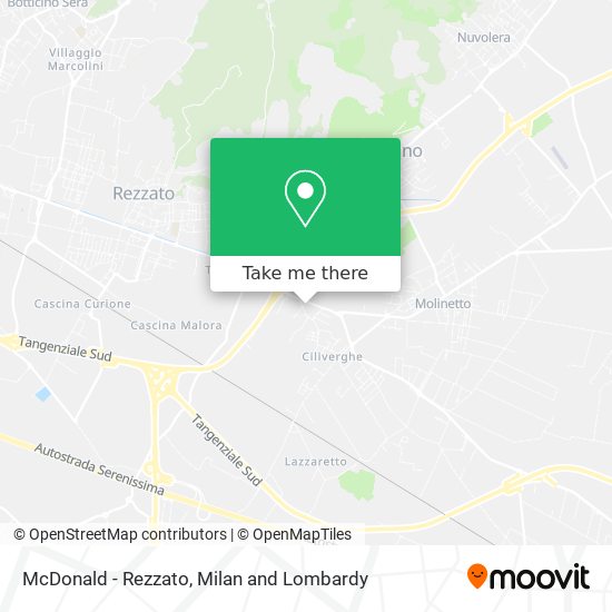 McDonald - Rezzato map