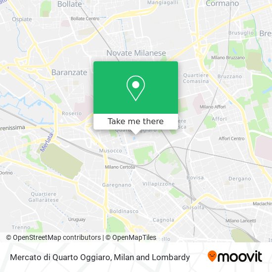 Mercato di Quarto Oggiaro map