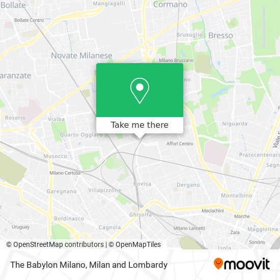 The Babylon Milano map