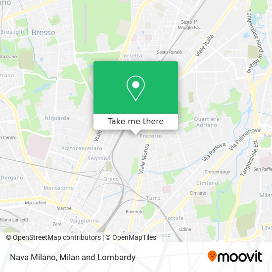 Nava Milano map