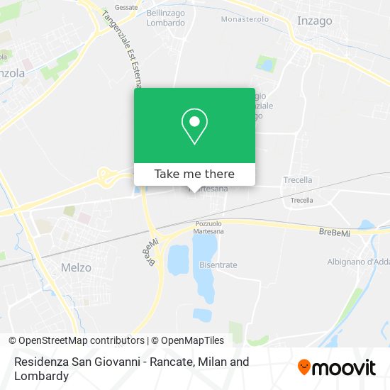 Residenza San Giovanni - Rancate map