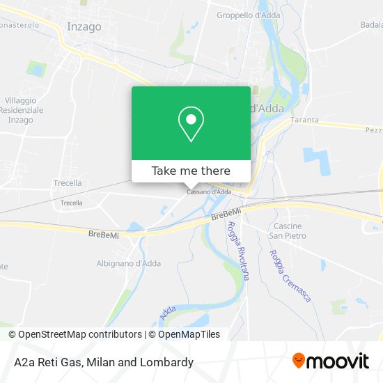 A2a Reti Gas map
