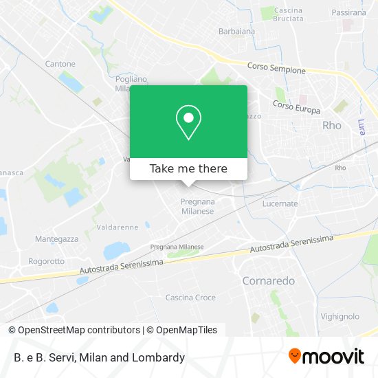 B. e B. Servi map