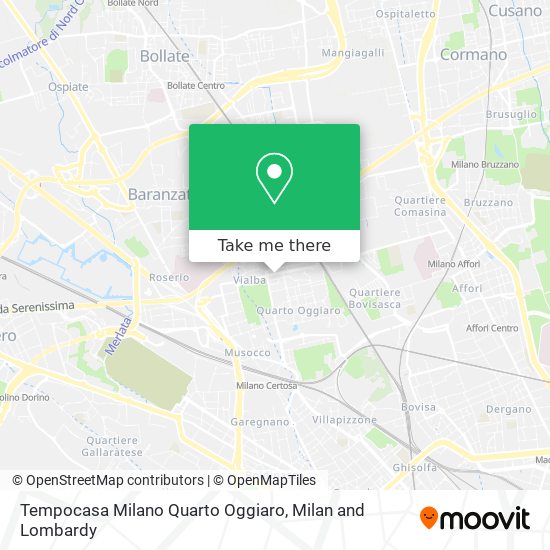 Tempocasa Milano Quarto Oggiaro map