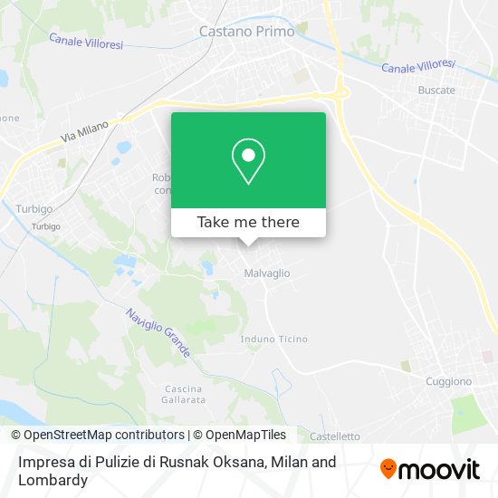 Impresa di Pulizie di Rusnak Oksana map