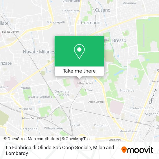 La Fabbrica di Olinda Soc Coop Sociale map