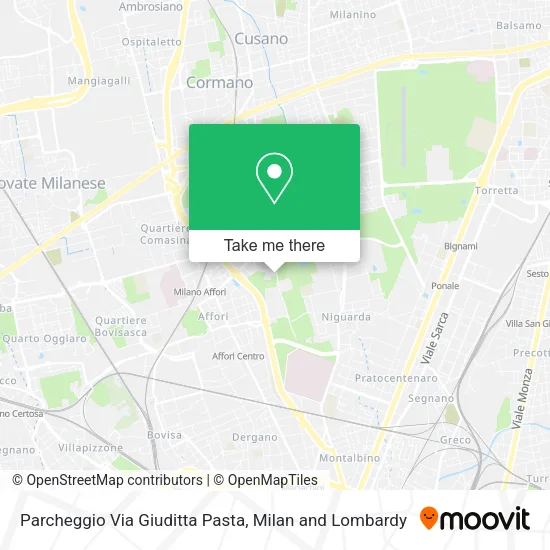 Parcheggio Via Giuditta Pasta map