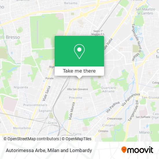 Autorimessa Arbe map