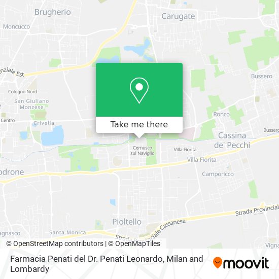 Farmacia Penati del Dr. Penati Leonardo map