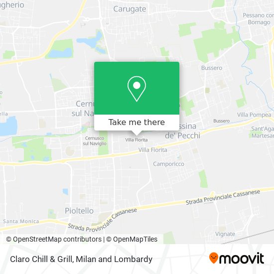 Claro Chill & Grill map