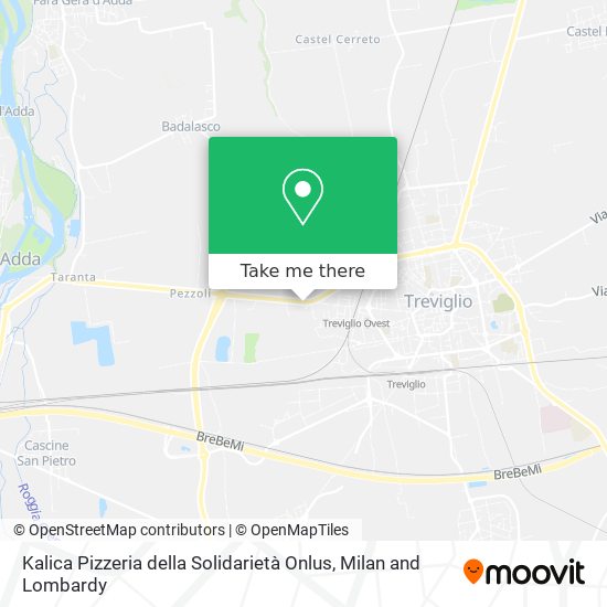 Kalica Pizzeria della Solidarietà Onlus map