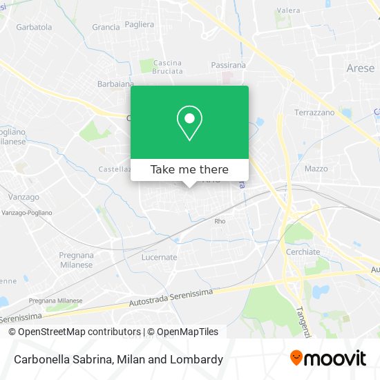 Carbonella Sabrina map
