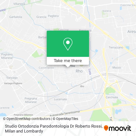 Studio Ortodonzia Parodontologia Dr Roberto Rossi map