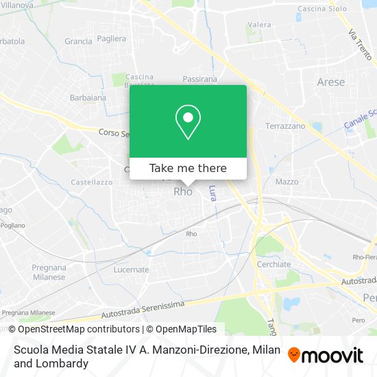 Scuola Media Statale IV A. Manzoni-Direzione map