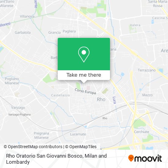 Rho Oratorio San Giovanni Bosco map