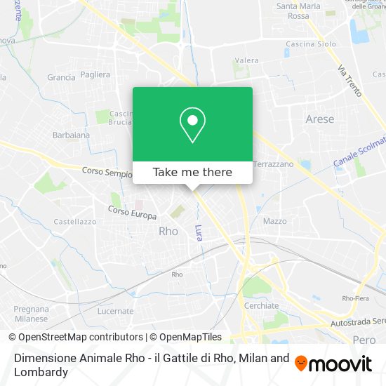 Dimensione Animale Rho - il Gattile di Rho map