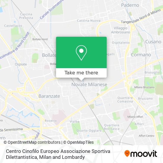 Centro Cinofilo Europeo Associazione Sportiva Dilettantistica map