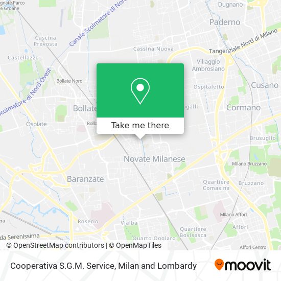Cooperativa S.G.M. Service map