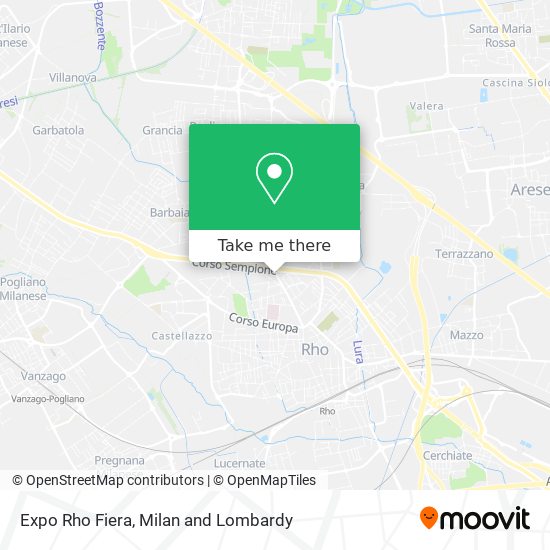 Expo Rho Fiera map