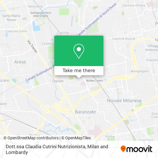 Dott.ssa Claudia Cutrini Nutrizionista map