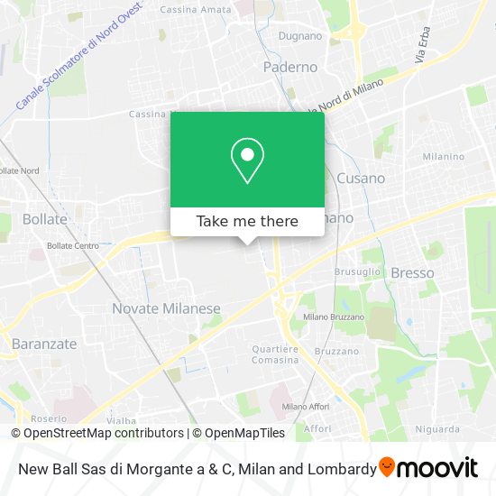 New Ball Sas di Morgante a & C map