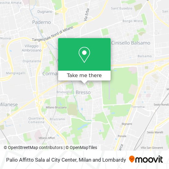 Palio Affitto Sala al City Center map