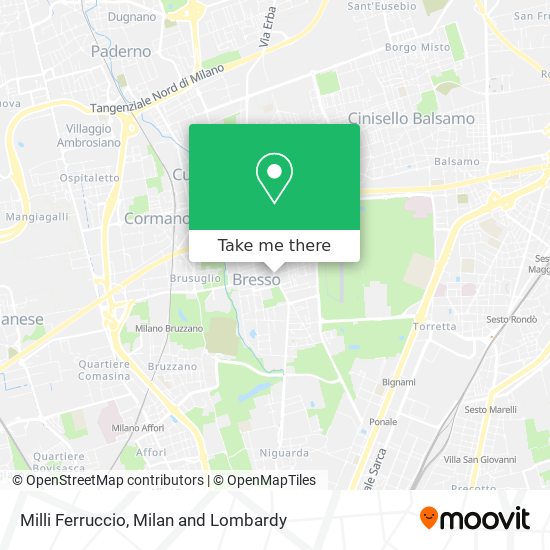 Milli Ferruccio map