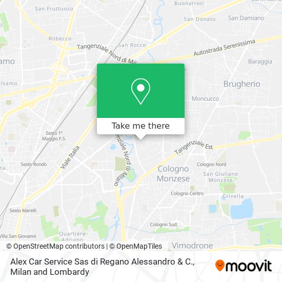 Alex Car Service Sas di Regano Alessandro & C. map
