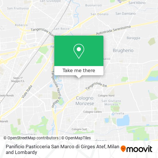 Panificio Pasticceria San Marco di Girges Atef map