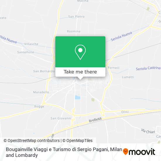 Bougainville Viaggi e Turismo di Sergio Pagani map