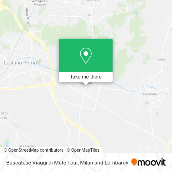 Buscatese Viaggi di Mete Tour map