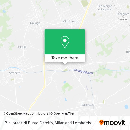 Biblioteca di Busto Garolfo map