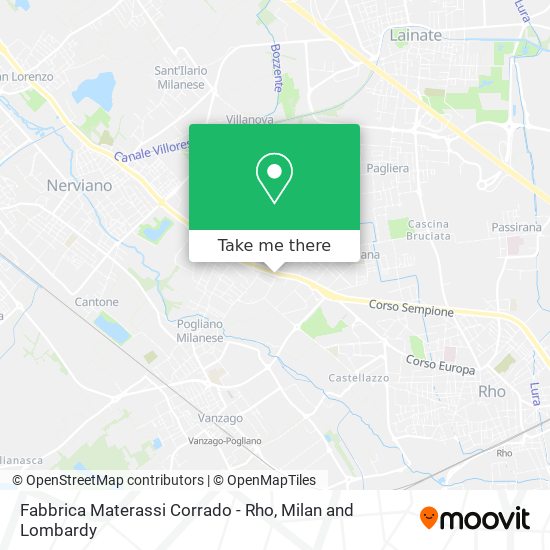 Fabbrica Materassi Corrado - Rho map