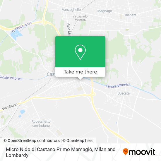 Micro Nido di Castano Primo Mamagiò map