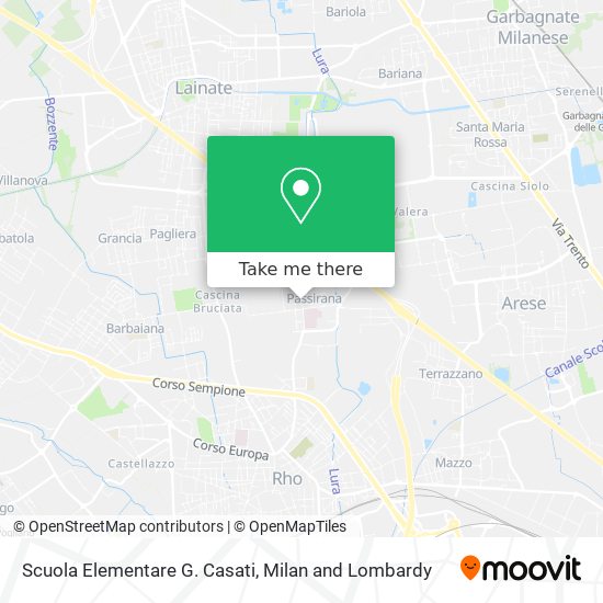 Scuola Elementare G. Casati map