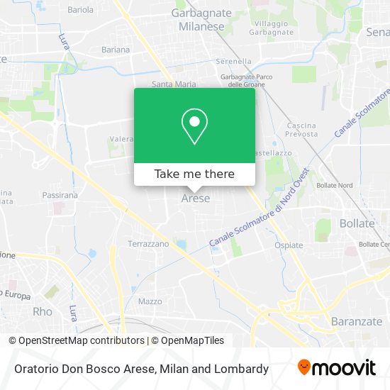 Oratorio Don Bosco Arese map